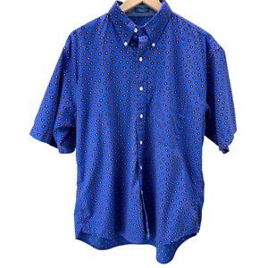 VTG 90s Pendleton Allover Geometric Print Shirt Men’s Size M Short Sleeve